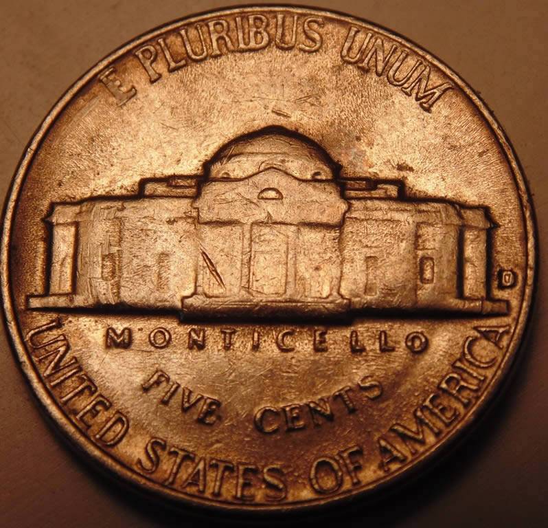 1964-D-Jefferson-Nickel-Possible-Strike-Through