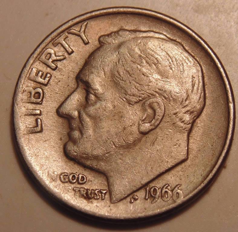 1966-Dime-Greaser-Or-Heavily-Worn?