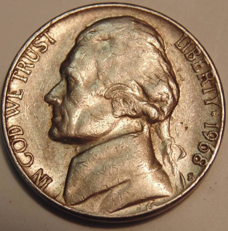 1968-S-Nickel,-Polished-Die-And-Maybe-Something-With-MM.