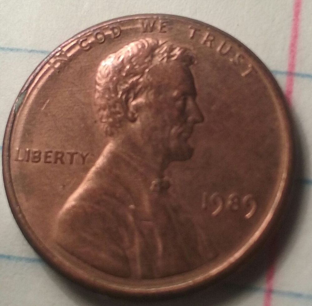 1989-Lincoln-Penny-Odd-Groove-And-I-Don't-Think-Roller-Machine-:-