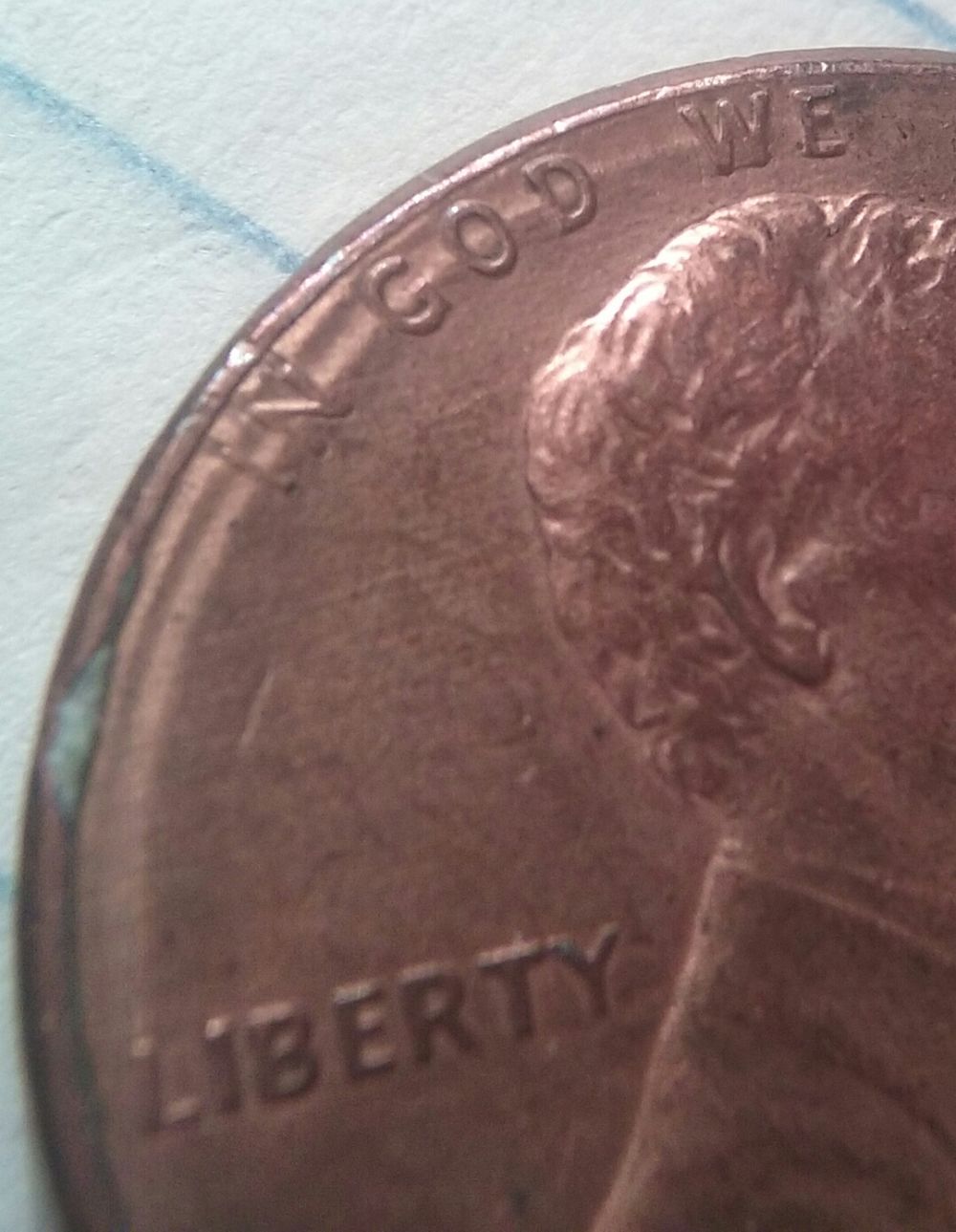 1989-Lincoln-Penny-Odd-Groove-And-I-Don't-Think-Roller-Machine-:-
