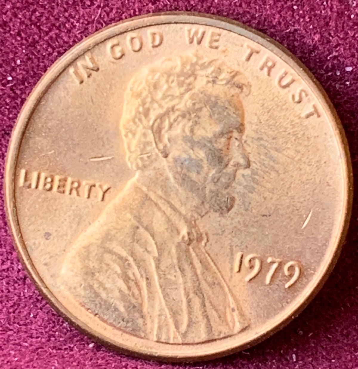 1979-Lincoln-Cent,-Looks-Almost-New.-How-Does-Damage-Affect-Grading?