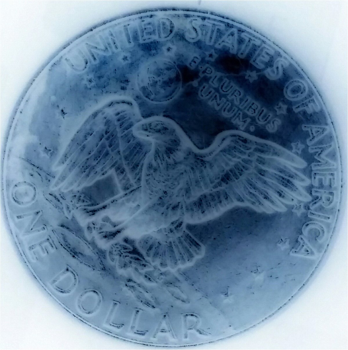 1971-Ike-Dollar-With-Something-Underneath-The-Strike?-Doubling-As-Well-Help