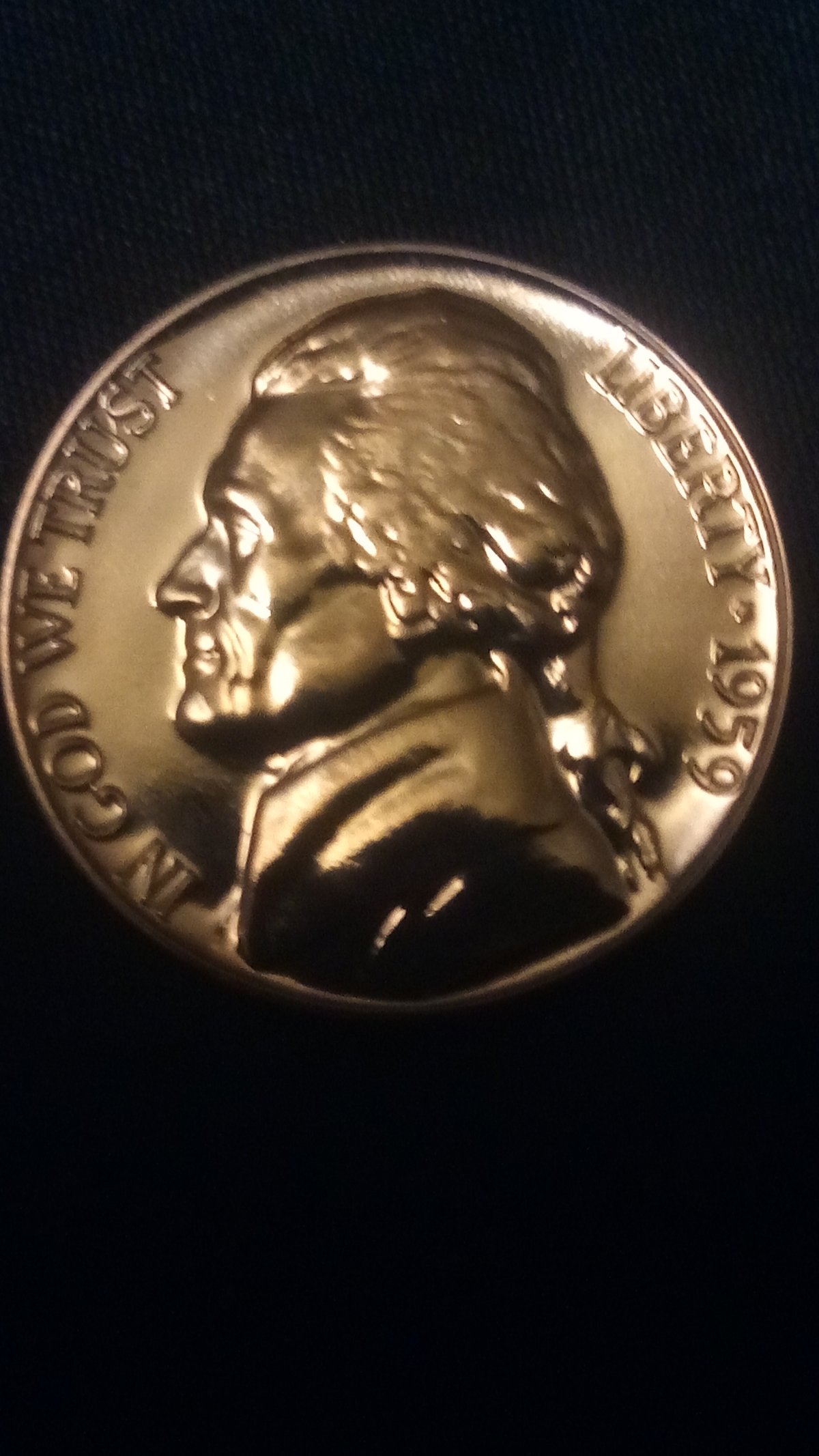 1959-Jefferson-Nickle-In-Beautiful-Condition