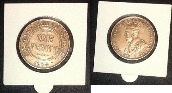 1943-Re-Strike-I-Penny-And-1934-Penny.-Help