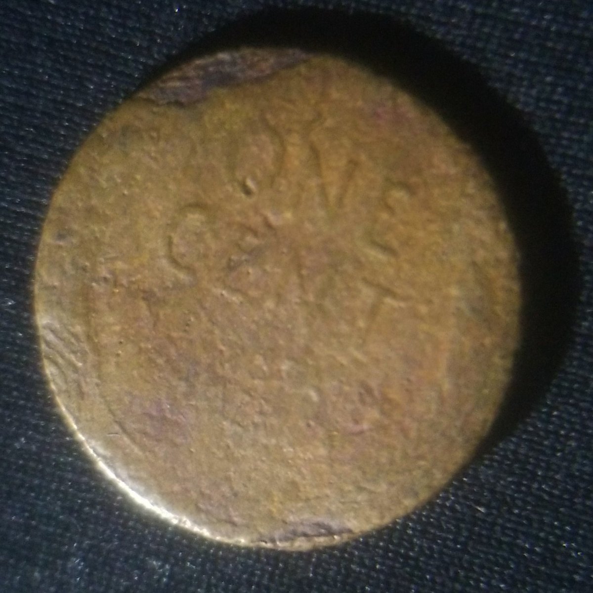 1951-S-Lincoln-Cent-Struck-On-Dime