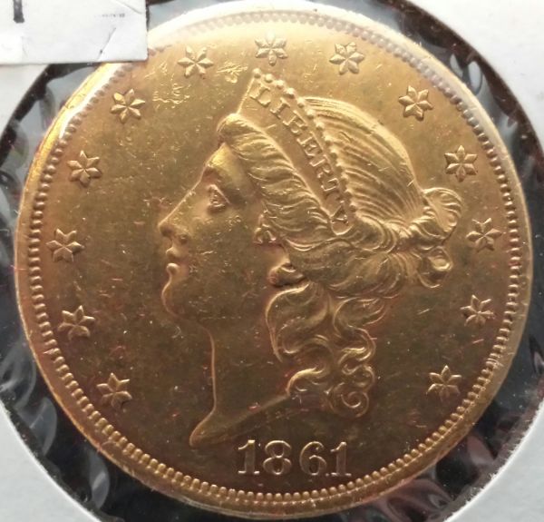 Need-Help-Grading-20$-Dbl-Eagle-1861-No-Mint-Mark