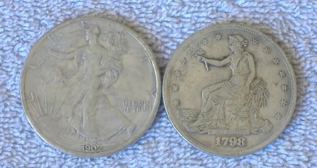 Fantasy-Coins?-1798-Trade-Dollar-1902-Silver-Eagle