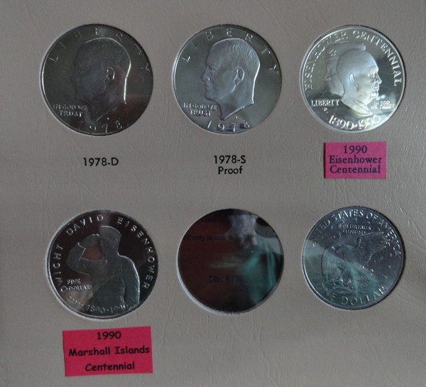 1990-Marshall-Islands-$5-Coin-Featuring-Eisenhower