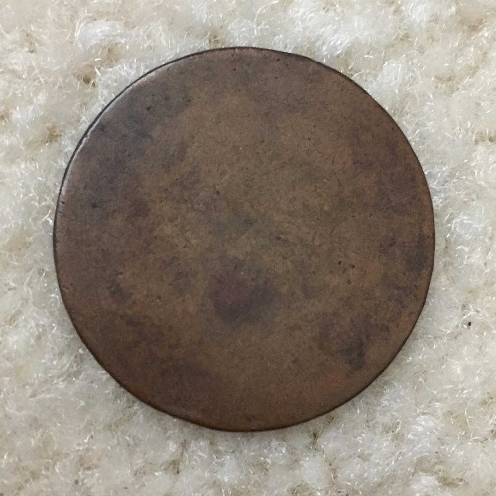 Unknown-Brown-Foreign-Coin.-Very-Poor-Condition.