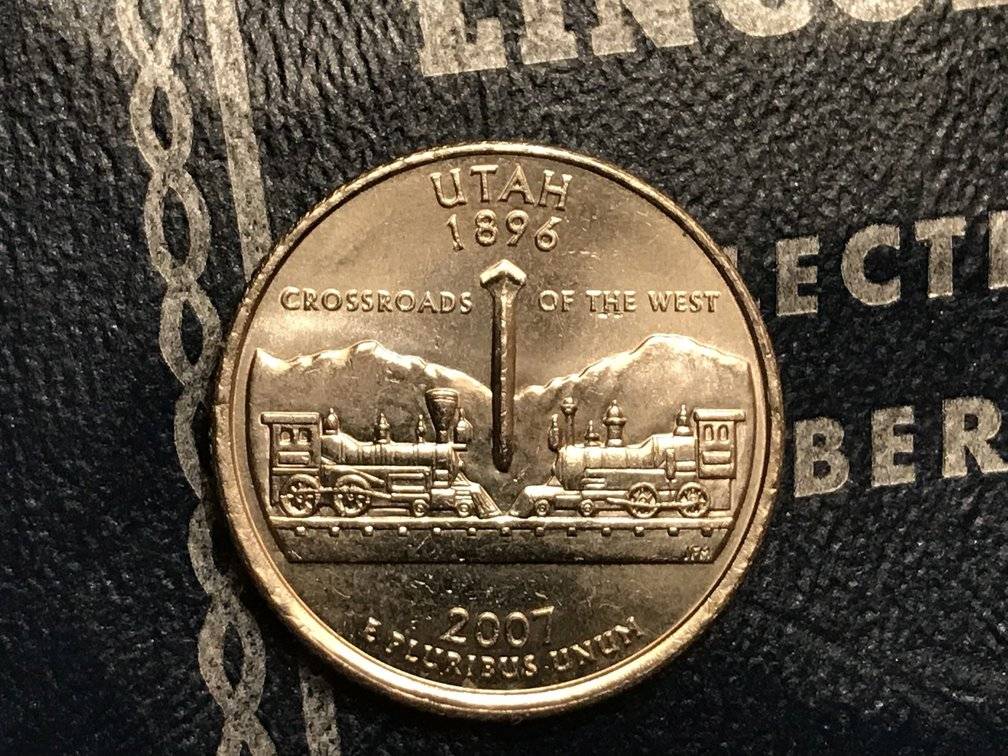 2007-Utah-State-Quarter-For-Grading