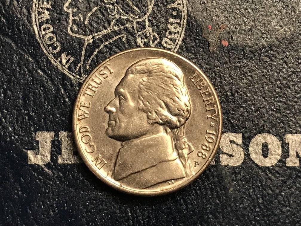 1988-P-Jefferson-Nickel-For-Grading
