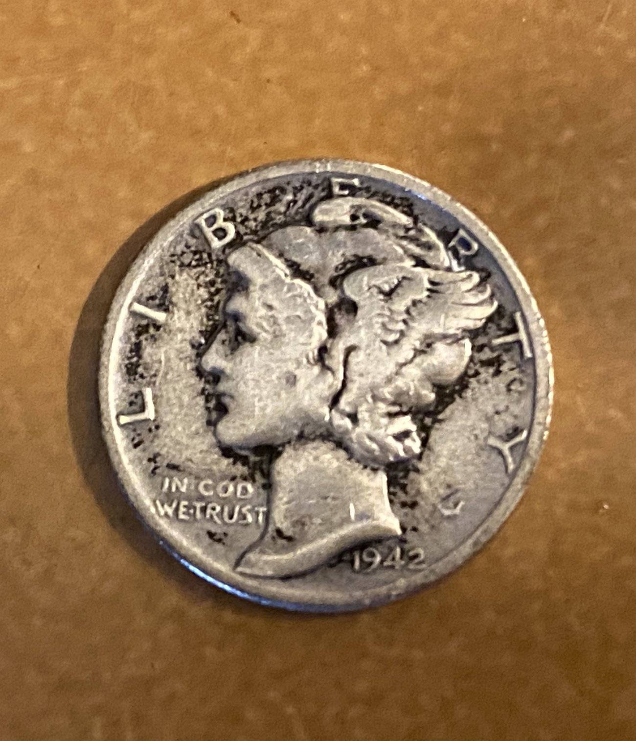 1942-Mercury-Dime-For-Grading