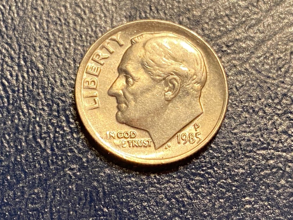 1985-P-Roosevelt-Dime-For-Grading