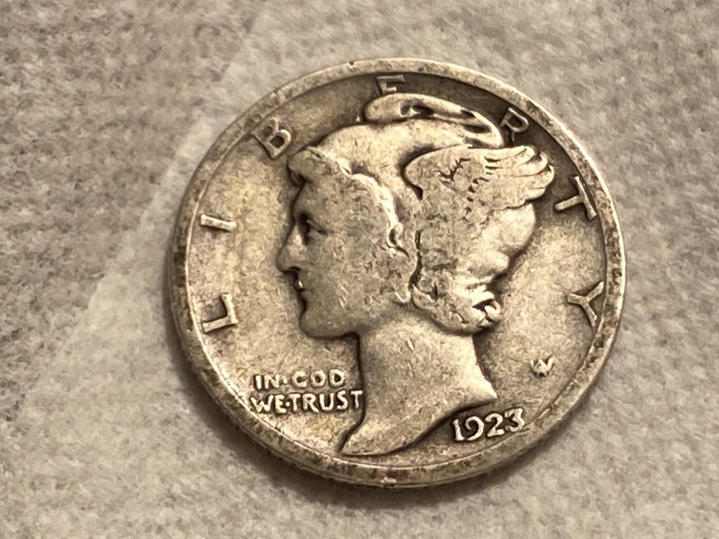 1923-Winged-Liberty-Dime-For-Grading