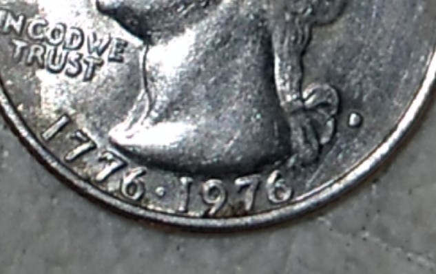 1976-D-Quarter-Obverse-And-Reverse-Coin-Die-Showing