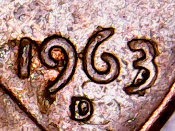 1963-D-Lincoln-Penny,-Image-Behind-Date?