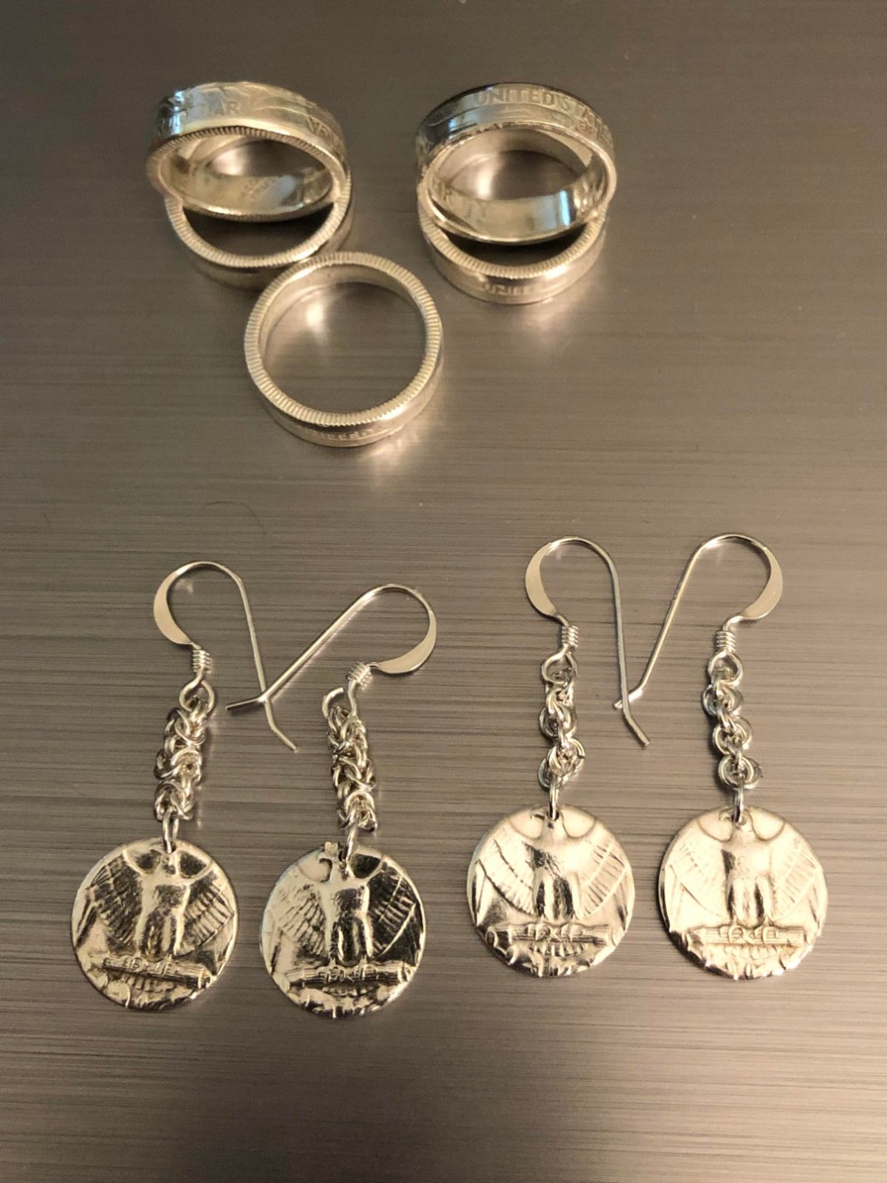 Silver-Quarters-And-Bahamas-Cents