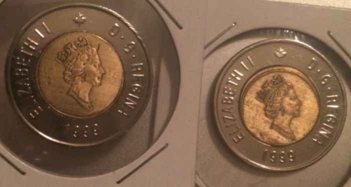 1999-Toonie.....counterfeit?