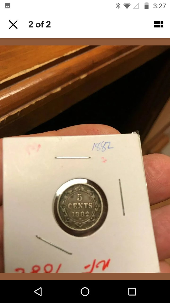 1882-Newfoundland-5-Cent.