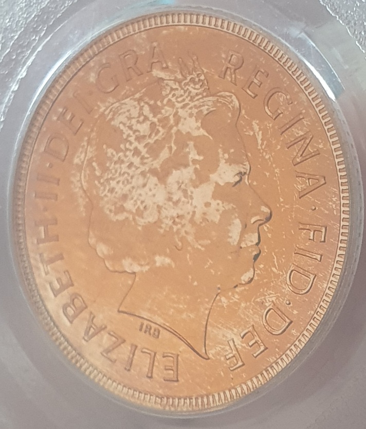 2000-Gold-Sovereign-PCGS-Graded-With-Strange-Staining