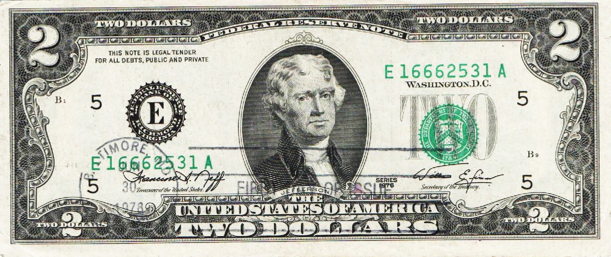 1976-$2-With-Baltimore-Postmark-June-30,-1978---Spender?