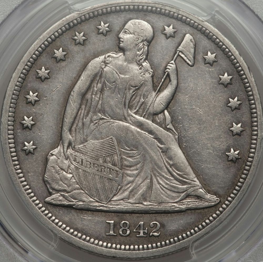 1842-Seated-Liberty-Dollar