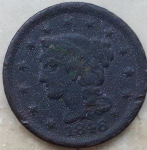1846-Large-Cent-Found-At-Old-Home-Site