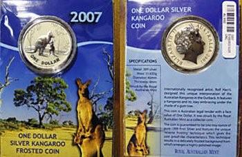 Kanagroo-2007-Silver-In-Coin-Card