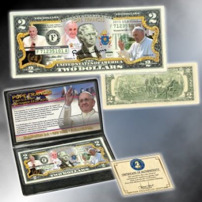Lol.-Franklin-Mint-Colorized-Papal-Visit-$2