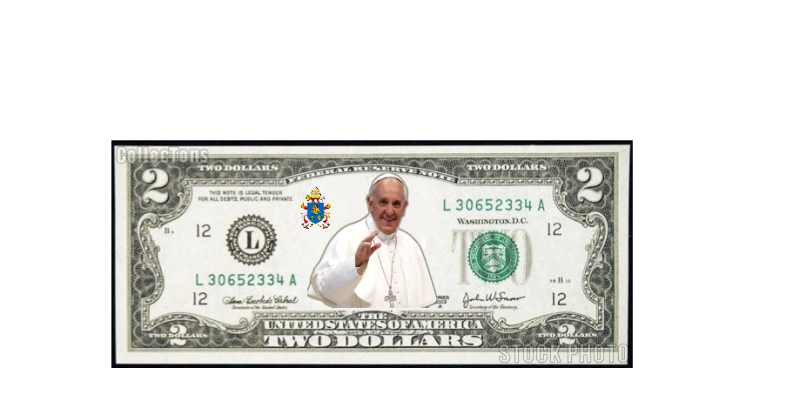 Lol.-Franklin-Mint-Colorized-Papal-Visit-$2