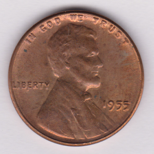 1955-Lincoln-Cent-W/-Tail-Letter-