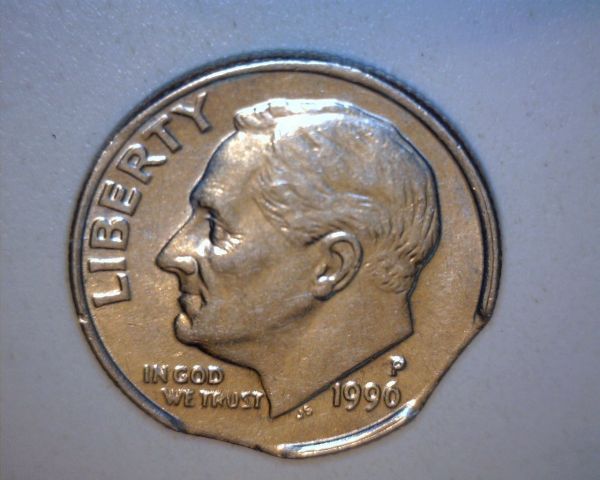 2x-Clip/Mad/Struckthrugrease/Rotatedrev-1996-P-Roosvelt-Dime
