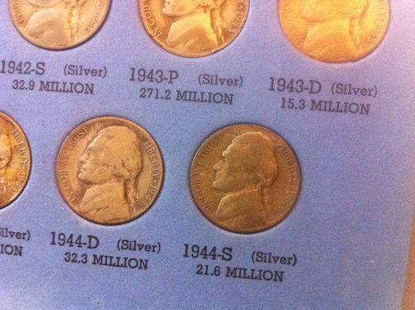Jefferson-War-Nickels-42-P/S,-43-P/D/S,-44-P/D/S,-45-P/D/S