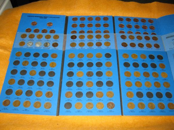Lot-Of-Lincoln-Cents-W/-3-Copper-Cover-Steel-Cents?
