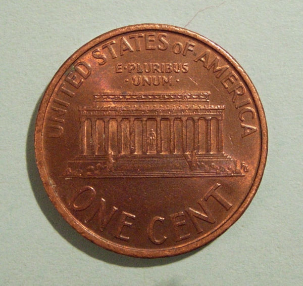 Lincoln-Memorial-Cent---Obverse-Struck-Through-?