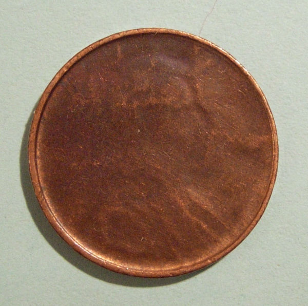 Lincoln-Memorial-Cent---Obverse-Struck-Through-?