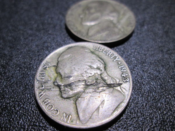 Pair-Of-1943-P-War-Nickel-Lamination-Errors