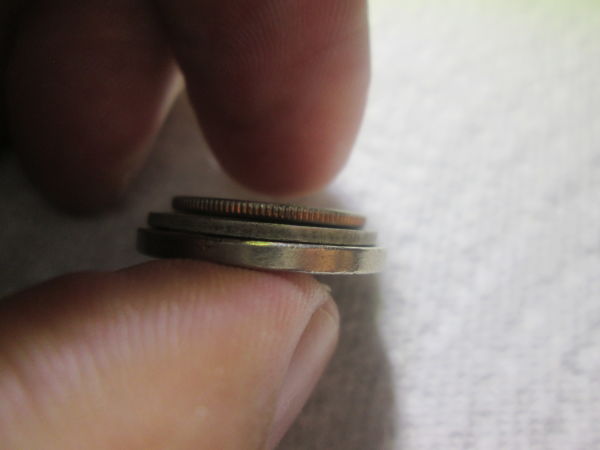 Help-W/-1945-P-War-Nickel-Wrong-Planchet-And-Off-Metal-Error
