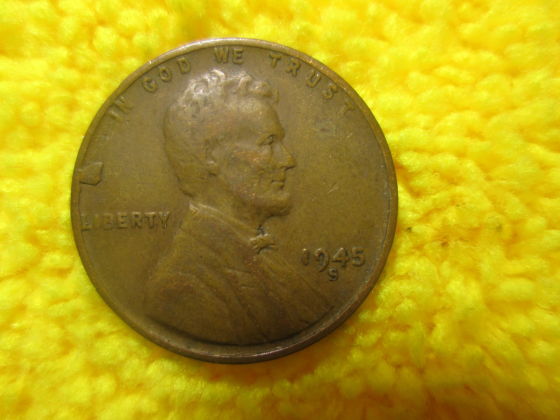 1945-S-Lincoln-Wheat-Cent--W/-Odd-Planchet-Error-&-DDO