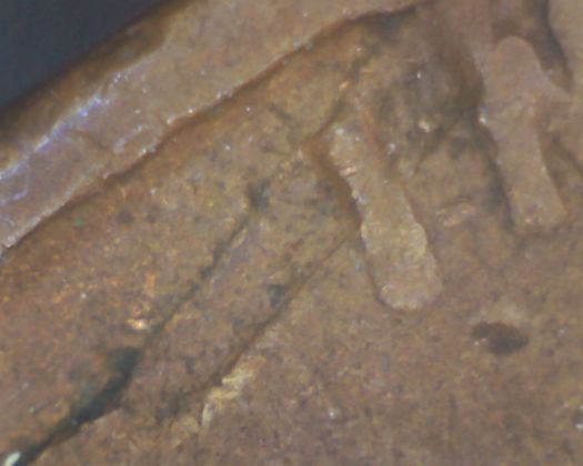 1945-S-Lincoln-Wheat-Cent--W/-Odd-Planchet-Error-&-DDO