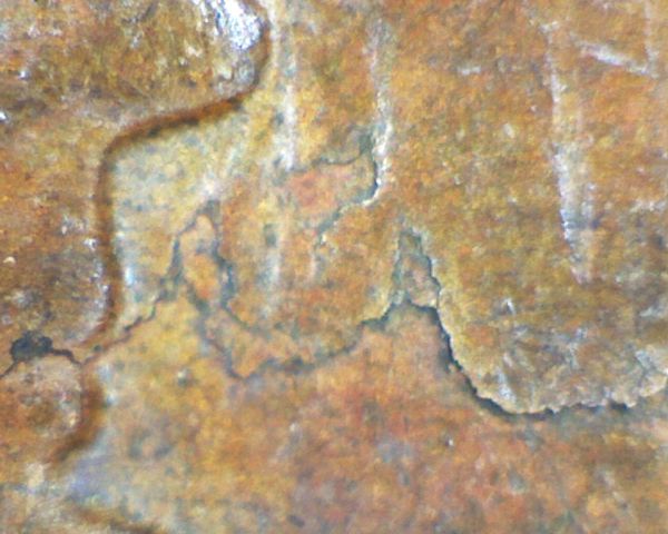 1958-D-Lincoln-Wheat-Cent-W/-Odd-Lamination-Strikethru-?