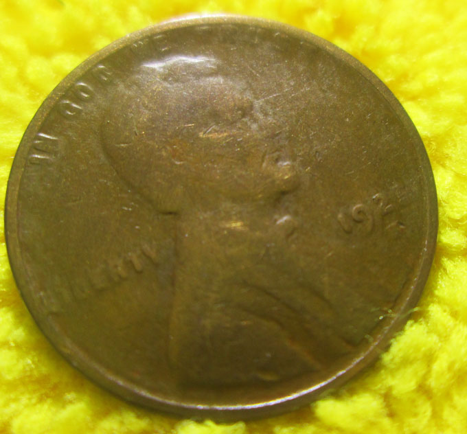1925-S-Lincoln-Wheat-Cent-Struck-Through-Grease-OBV-&-Rev?