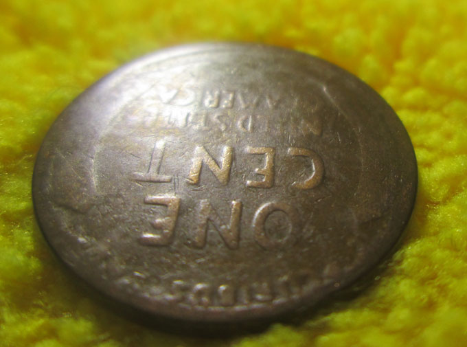 1925-S-Lincoln-Wheat-Cent-Struck-Through-Grease-OBV-&-Rev?
