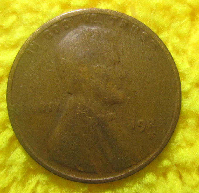 1925-S-Lincoln-Wheat-Cent-Struck-Through-Grease-OBV-&-Rev?