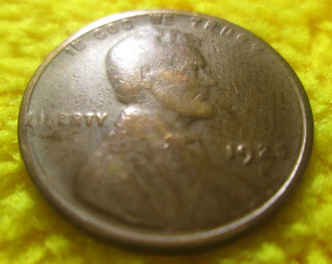 1925-S-Lincoln-Wheat-Cent-Struck-Through-Grease-OBV-&-Rev?