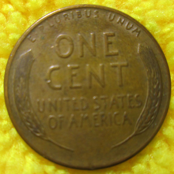 1958-D-Lincoln-Wheat-Cent-W/-Die-Chip-?-On-1