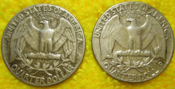 A-Pair-Of-Wide-Es-Washington-Quarters--1960-P-&-1963-P