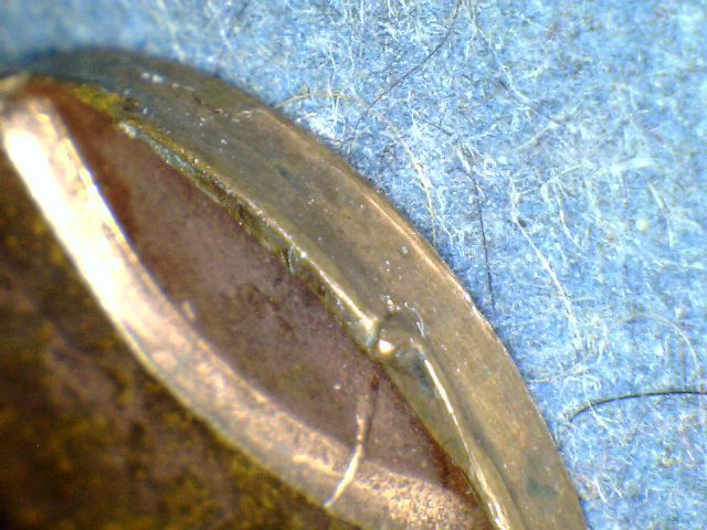 198x-Copper-Lincoln-Struck-Through-Wire-/-Finned-Rim-/-Indented