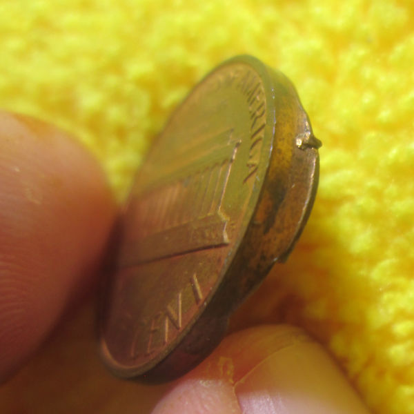 198x-Copper-Lincoln-Struck-Through-Wire-/-Finned-Rim-/-Indented